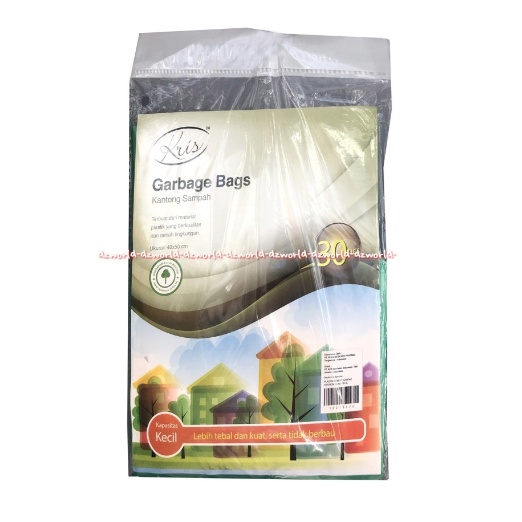 Kris Garbage Bags 40X50cm Kantong Sampah Kecil 30pcs Pastik Sampah Ramah Lingkungan Go Green Krisbow Plastic Bag Green Warna Hijau Gabage