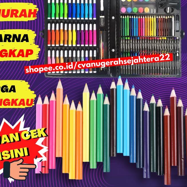 

FREE ONGKIR!Pensil Warna Crayon Set Spidol Warna Alat Gambar ISI 150PCS GI49|RA2