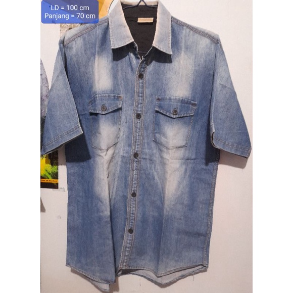 Preloved Atasan Kemeja Denim Branded By Mossimo