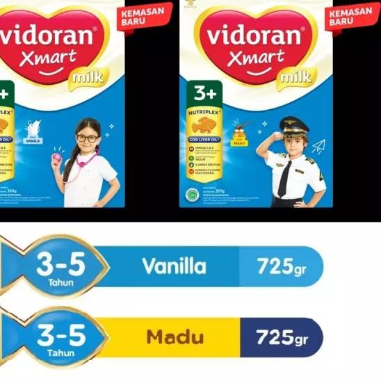 

Yang terbaru--Vidoran Xmart 3+ Madu /Vanila 750Gr (kemasan baru 725gr)