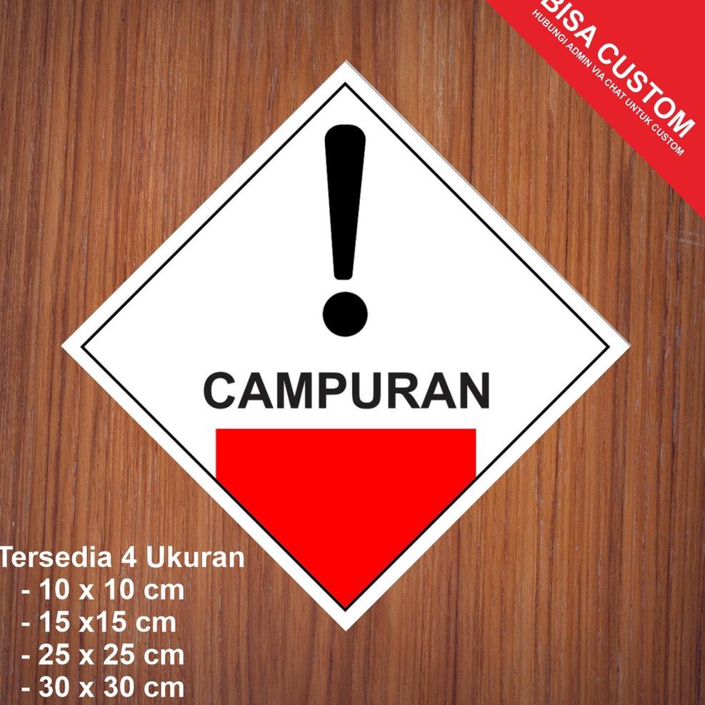 

BIG SALE Sticker Label Tanda Simbol Limbah B3 Stiker Bahan Berbahaya dan Beracun STIKER HAZMAT ❀ 852