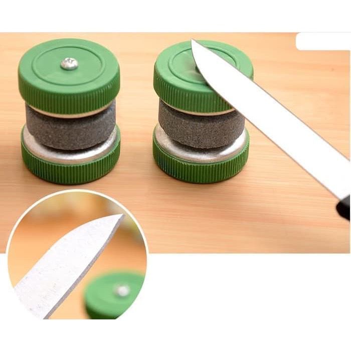 Pengasah Pisau Asah Pisau Asahan Pisau Gunting Model Roda Putar Bulat