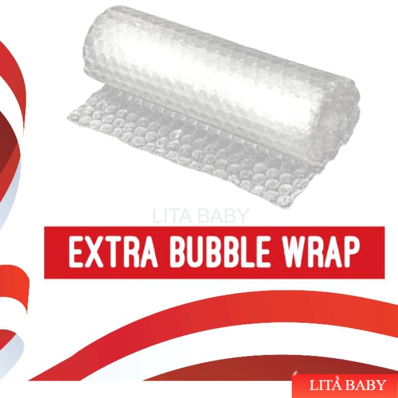 

Tambahan Packing Barang Mudah Pecah Extra Bubble Wrap