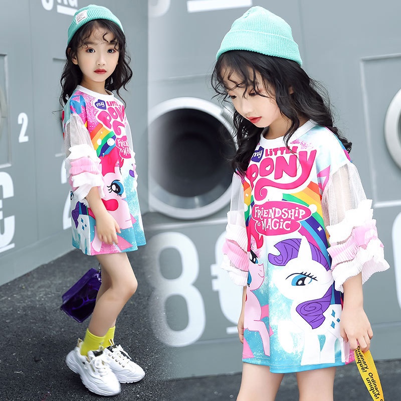 [PRINCESS KESLI] 1-8tahun Kaos dress PONY anak perempuan/Gaun anak/Rok anak cewek