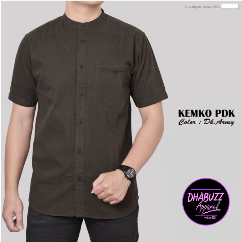 BAJU KEMEJA KOKO KEMKO PRIA LENGAN PENDEK FULL KANCING KERAH SANGHAI ORIGINAL AGERA TERBARU