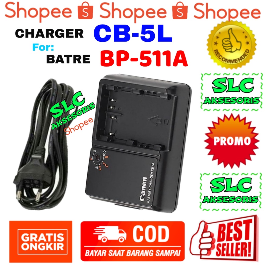 SLC - Ready Charger Handycam Chas For Canon  FV40 Chasan FV400 FV50 Ches FVM1 FVM10 Chesan IXY DVM M