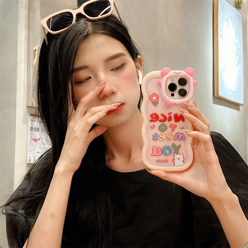 Soft Case Pelindung Lensa Motif Kartun Monster Untuk iPhone 14 13 12 11 Pro Max X Xr Xs Max 7 8 6 6s Plus