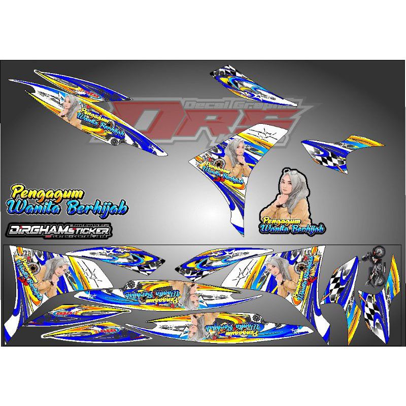 (COD)Lis Striping variasi NJMX, Striping MX NEW, NJMX 135 Striping Custom