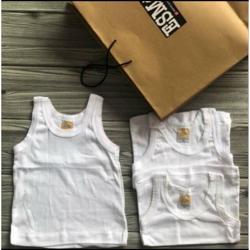SINGLET BAYI ANAK MEREK FINKA 0SMLXLXXL(3 PCS)