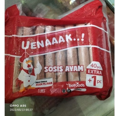 

BELFOOds SOSIS ayam eunaak 1kg isi 30 pcs