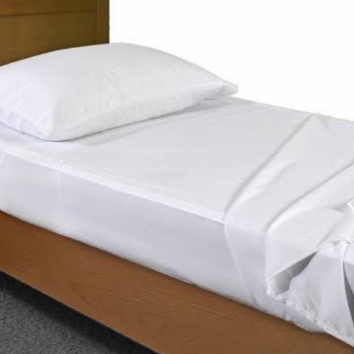 SEPREI SPREI POLOS PUTIH MICROTEX OBRAL SINGLE FITTED UKURAN 90 100 120 - 60x200 aesthetic polos spr
