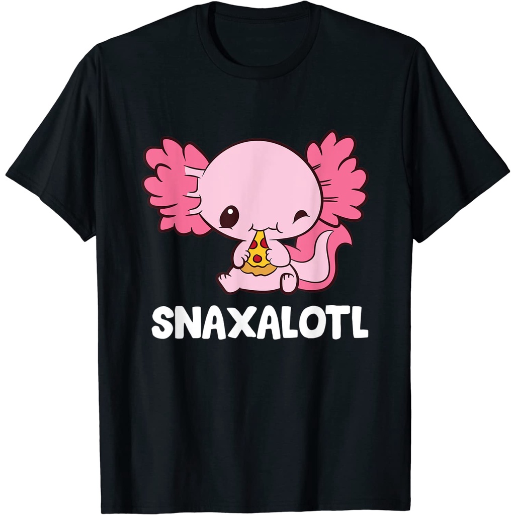 Kaos Anak Snaxalotl Funny Axolotl Pizza Cute Axolotl T-Shirt