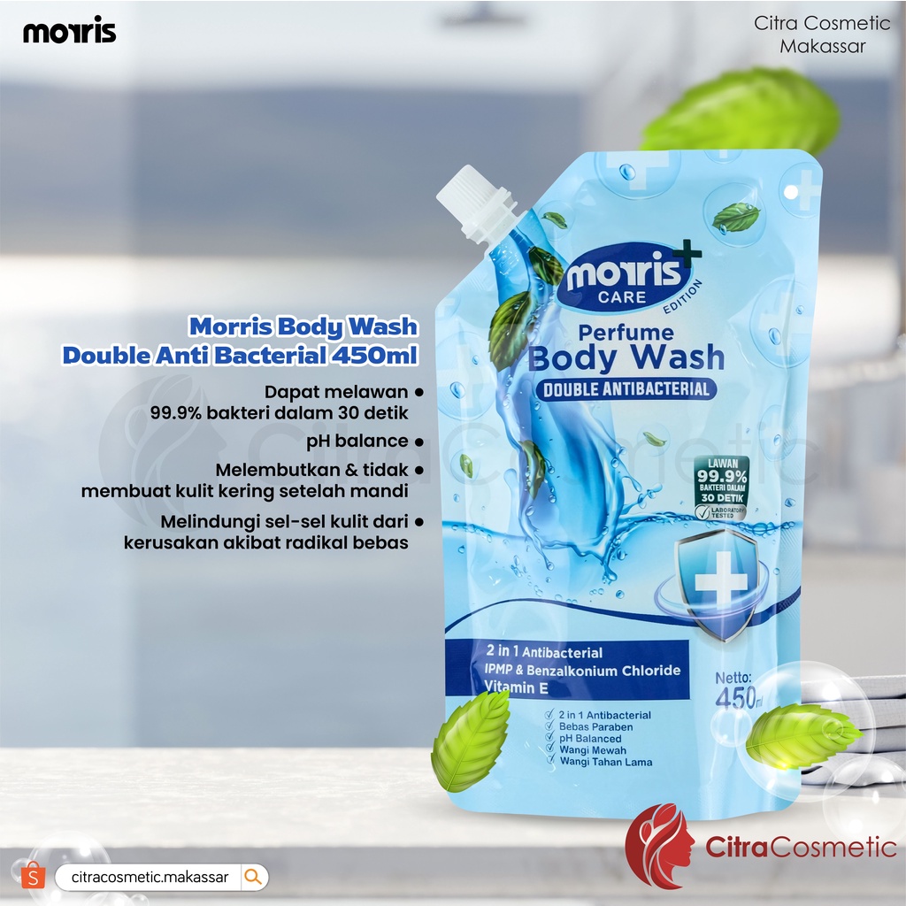 Morris Body Wash Anti Bacterial 450 Ml Series