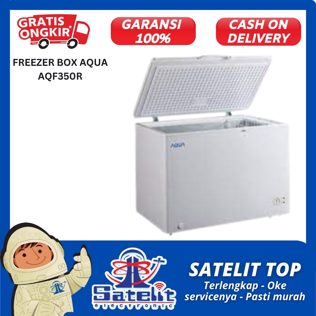 FREEZER BOX / CHEST FREEZER / PENYIMPAN DAGING AQUA AQF350R / PROMO