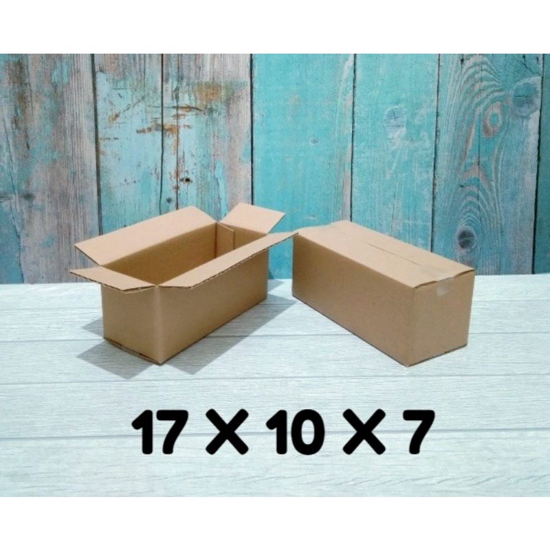 

Kardus/karton/box Ukuran 17x10x7cm cm Single wall polos