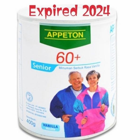 

[ COD ] Susu Appeton 60+ susu lansia / orang tua rasa vanila 400gr