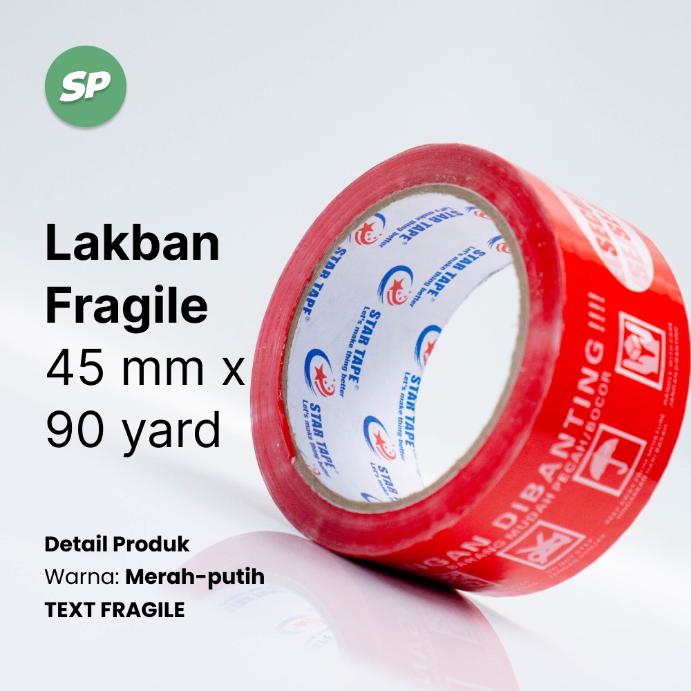 

Lakban Fragile 45 mm x 90 yard | Sarjana Packaging - Solasi, Selotip, Lakban Fragile