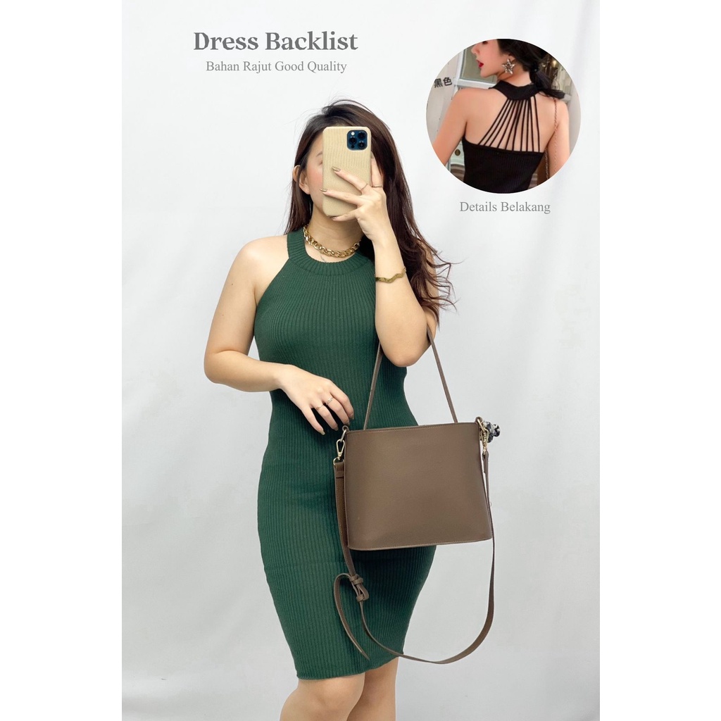 Toply shop Dres wanita rajut bodycon / Dres rajut premium / rajut strech