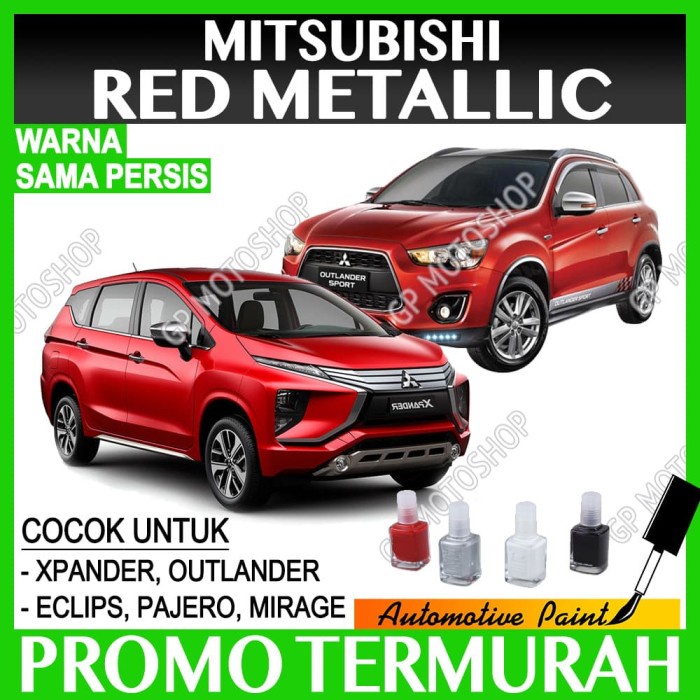 PENGHILANG BARET MOBIL CAT OLES MITSUBISHI RED METALLIC MERAH METALIK