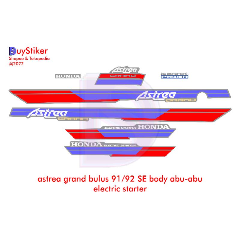 Striping Sticker Stiker lis list astrea grand bulus abu-abu / lis astrea grand bulus