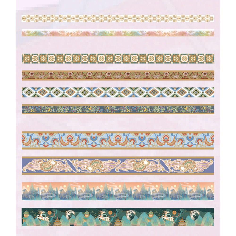 Preva 20Roll/Set Washi Tape Kreatif Alat Tulis Kualitas Tinggi Scrapbooking Kreatif Sedikit Segar Gaya Cina DIY Bahan