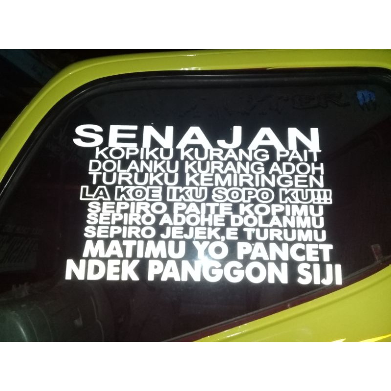 cuting sticker kaca mobil truck