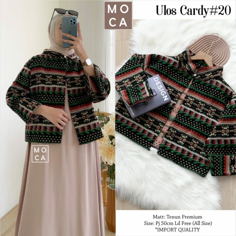 ULOS CARDY #12 #15 #17 #20 #22 #23 #25 #26 #27 #29 ORIGINAL MOCA // Cardigan Tenun Viral Best Seller