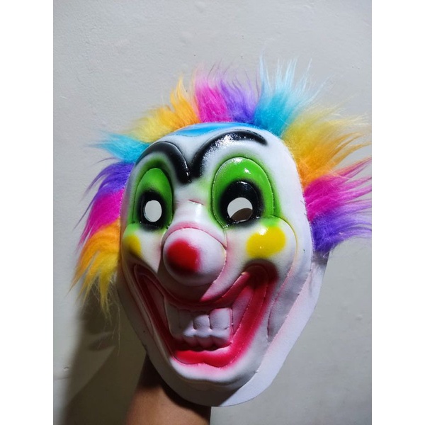 mainan anak topeng badut Joker rainbow