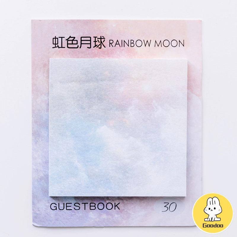 Kertas Memo Sticky Note / Post-It Bentuk Kotak Motif Planet Lucu -Doo -Doo