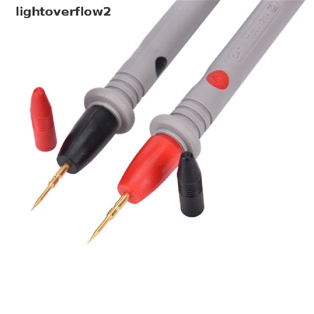 (lightoverflow2) 2pcs / Set Pena Kabel Multimeter Digital Universal