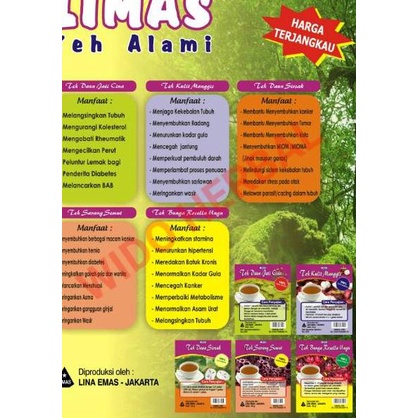 

[KODE ITI8P] Daun Jati Cina Curah 1/2 kg 500 gr gram Asli Good Quality