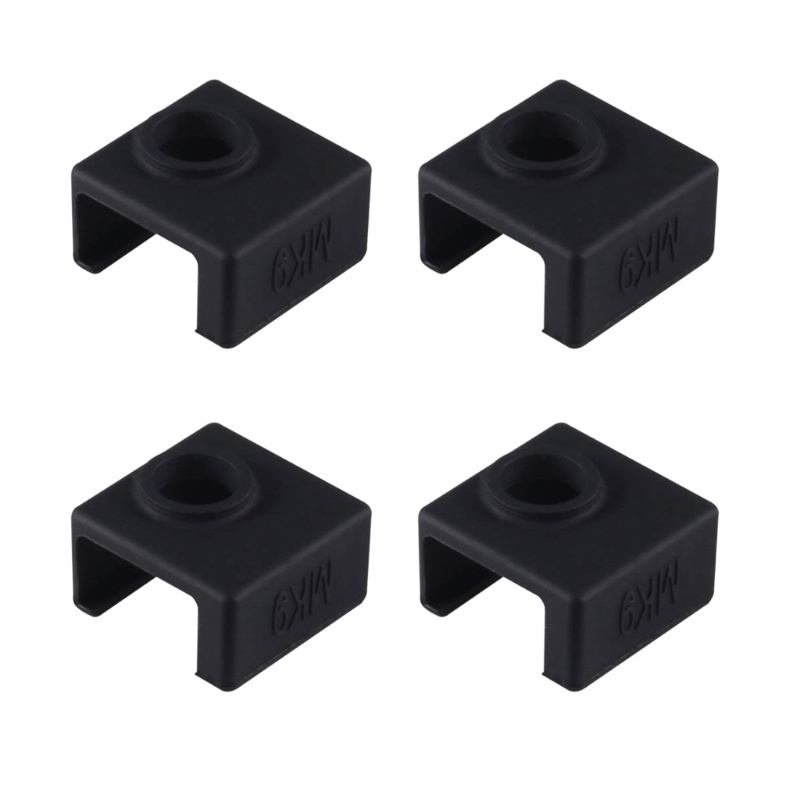 Zzz MK8 4PCS Cover Hotend Extruder Bahan Silikon Untuk Printer 3D Ender 3