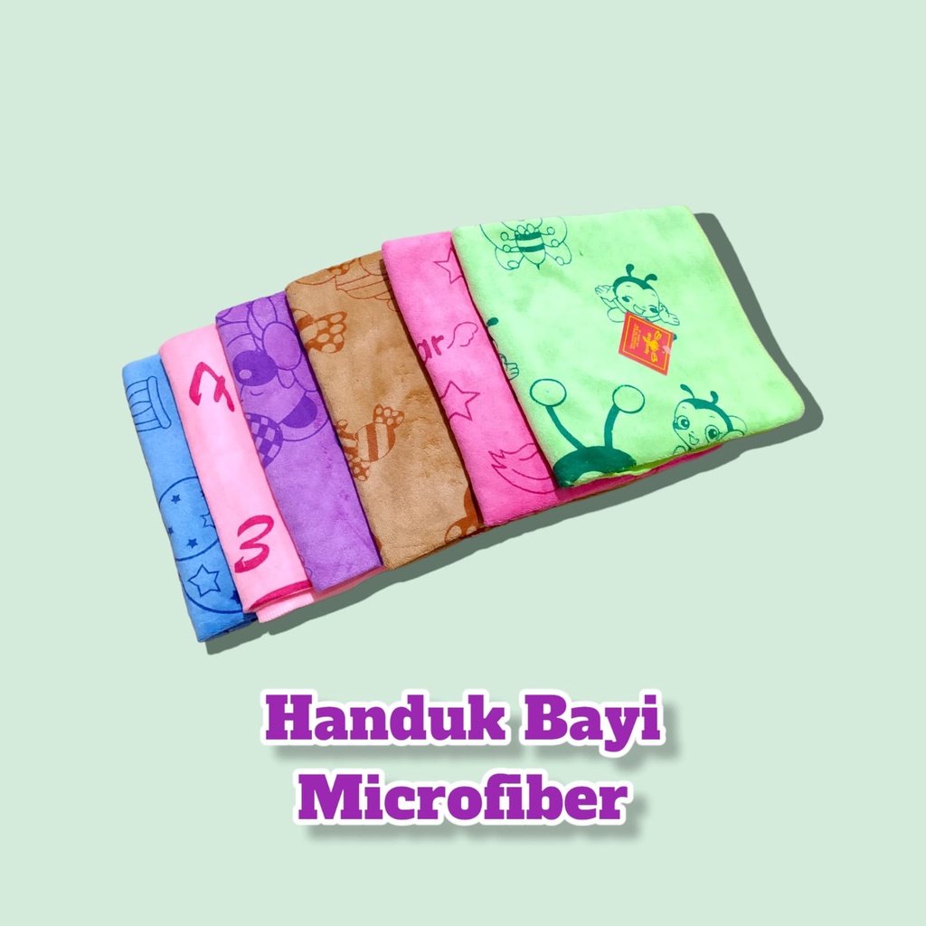 Handuk Bayi microfiber 50x100cm