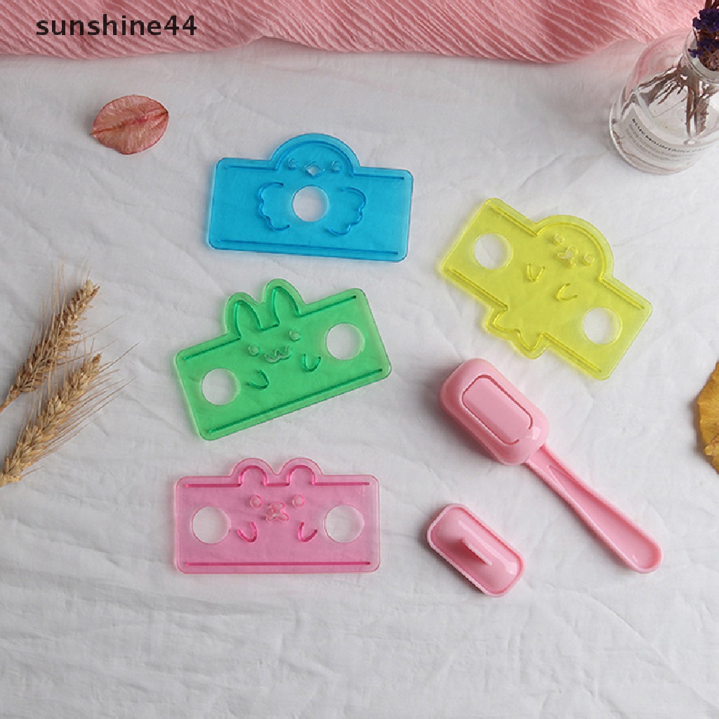 Sunshine 5 in 1 Cetakan Nasi Bentuk Kartun Bayi Onigiri DIY