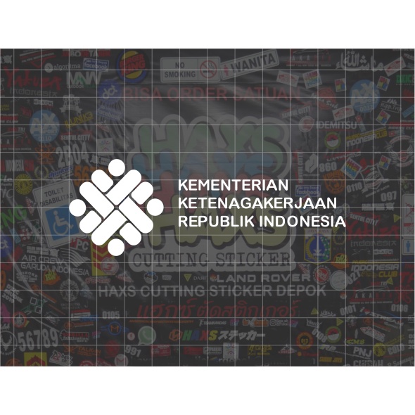 Cutting Sticker Kementerian Ketenagakerjaan 10 Cm Untuk Motor Mobil