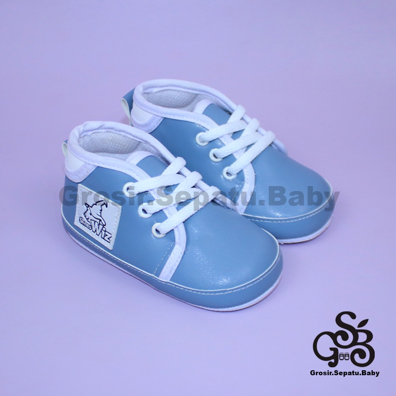 Prewalker - Sepatu Bayi - Baby Shoes | 2-12 bulan | casual WIZZ BIRU polos ringan &amp; fleksibel