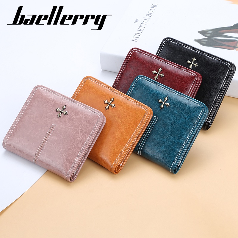 BAELLERRY N1635 Dompet Wanita Lipat Bahan Kulit PU Leather Premium WATCHKITE WKOS