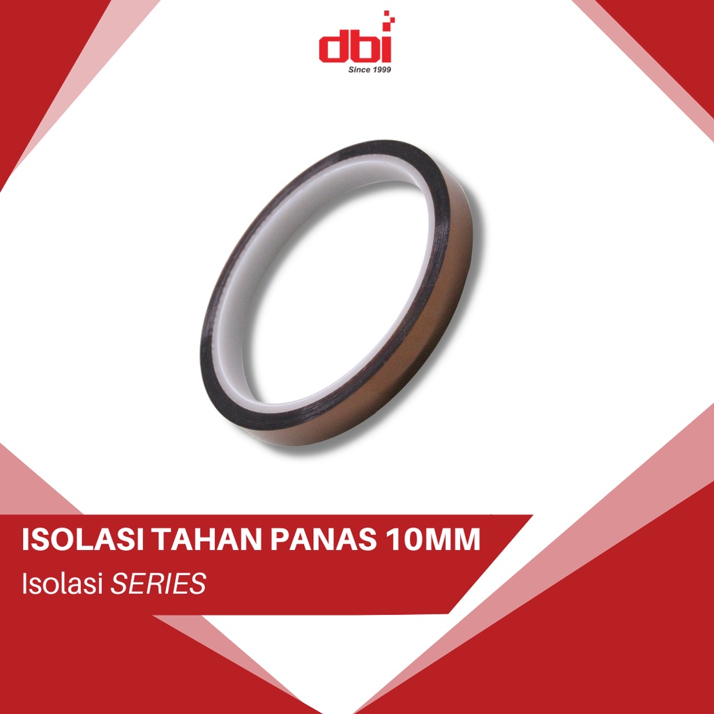 Isolasi Tahan Panas Kapton Tape 10mm