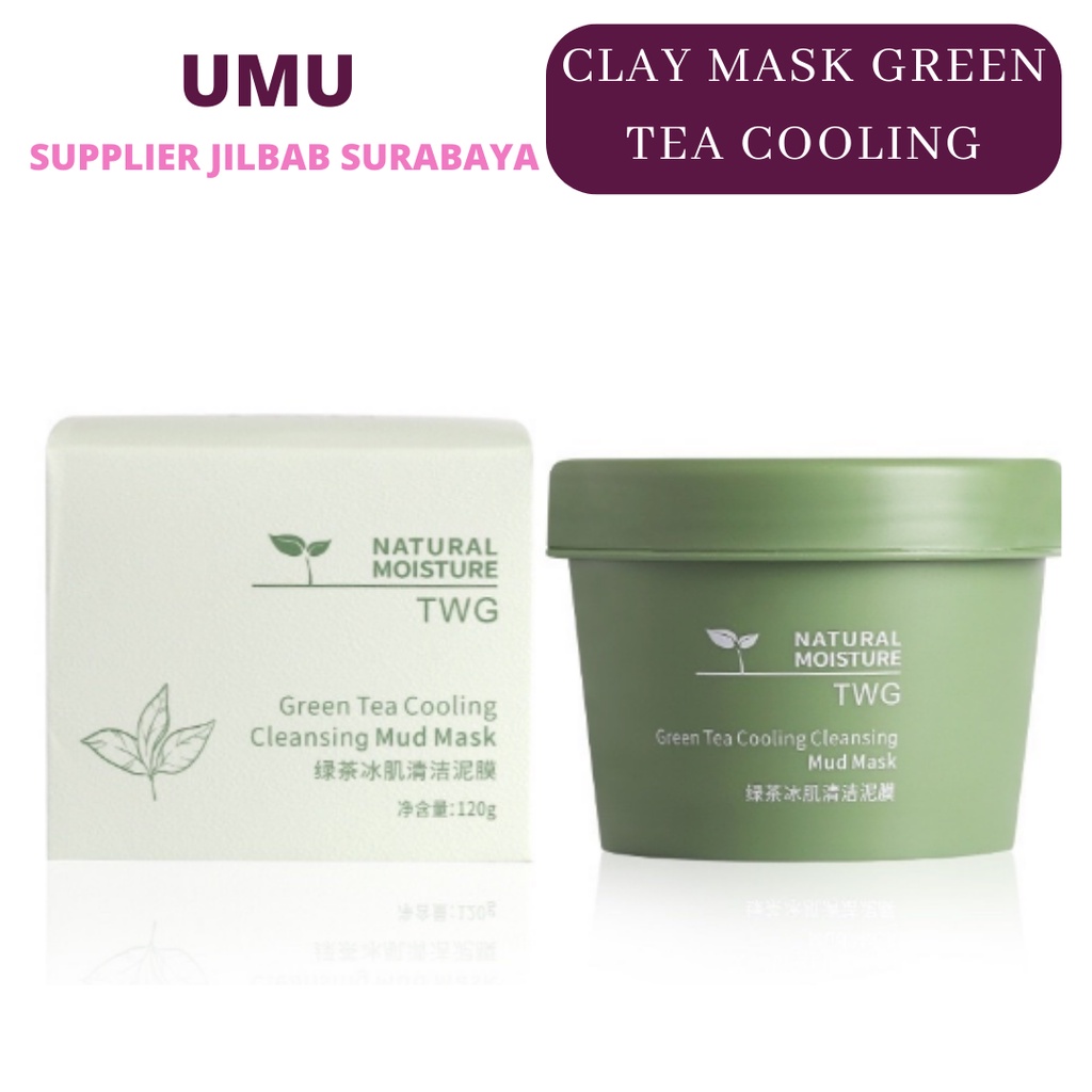 (UMU SUPPLIER) MAIGOOLE TWG GREEN TEA CLAY MASK | PORE CLEAN CLAY MASK | GREEN TEA COOLING MUD MASK MEIDIAN