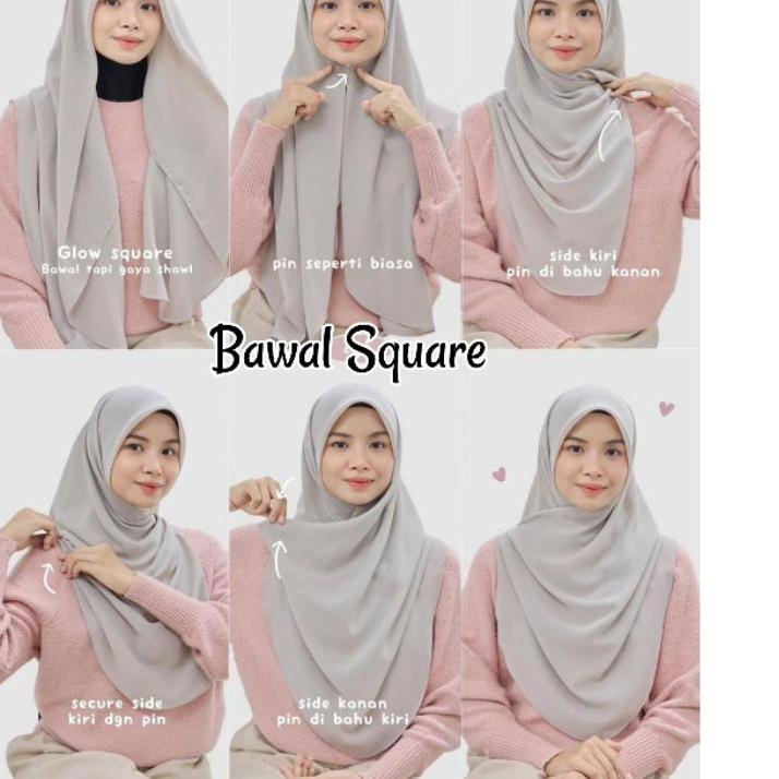 Hot Sale - BAWAL SQUARE / BAWAL SHAWL / JILBAB SEGI EMPAT / JILBAB MALAYSIA / HIJAB MALAYSIA / JILBA