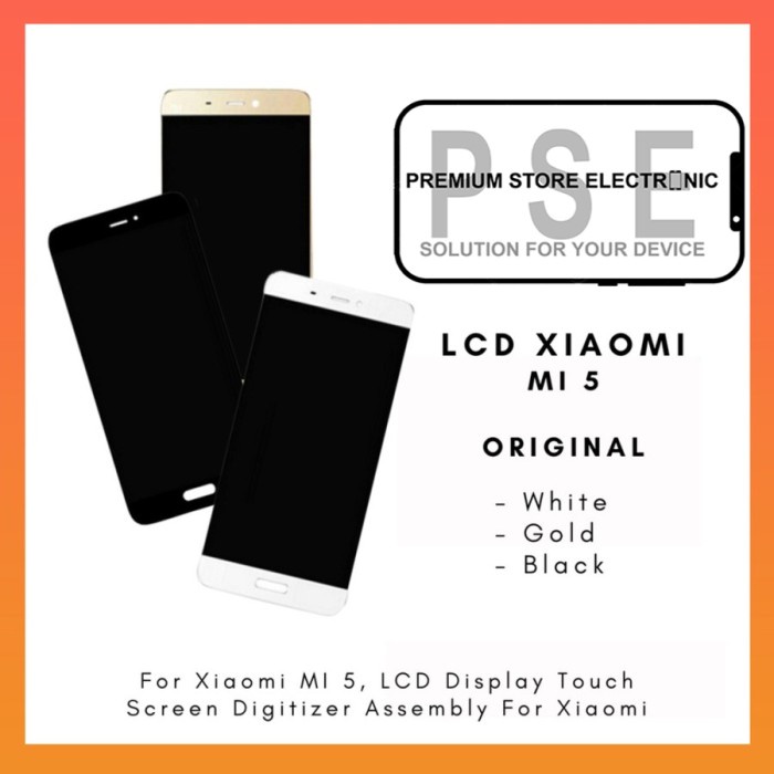 LCD Xiaomi Mi 5 Fullset Touchscreen ORIGINAL Garansi 1 Bulan