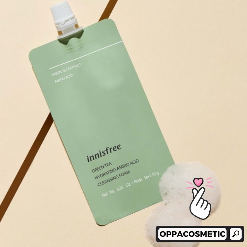 Innisfree Greantea Hydrating Amino Acid Cleansing Foam 10g