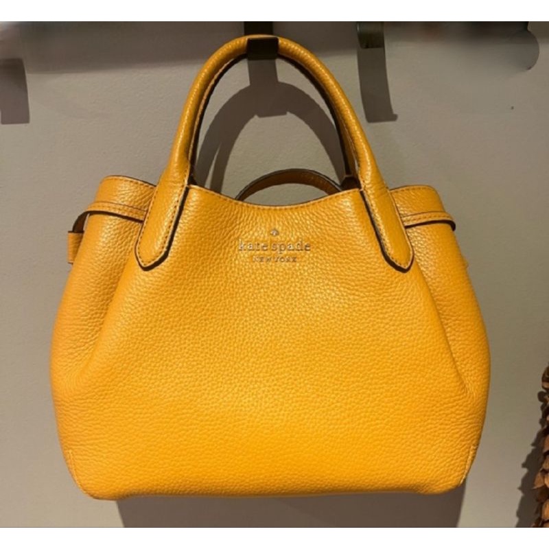 Kate Spade Bag dumpling pebble leather yellow