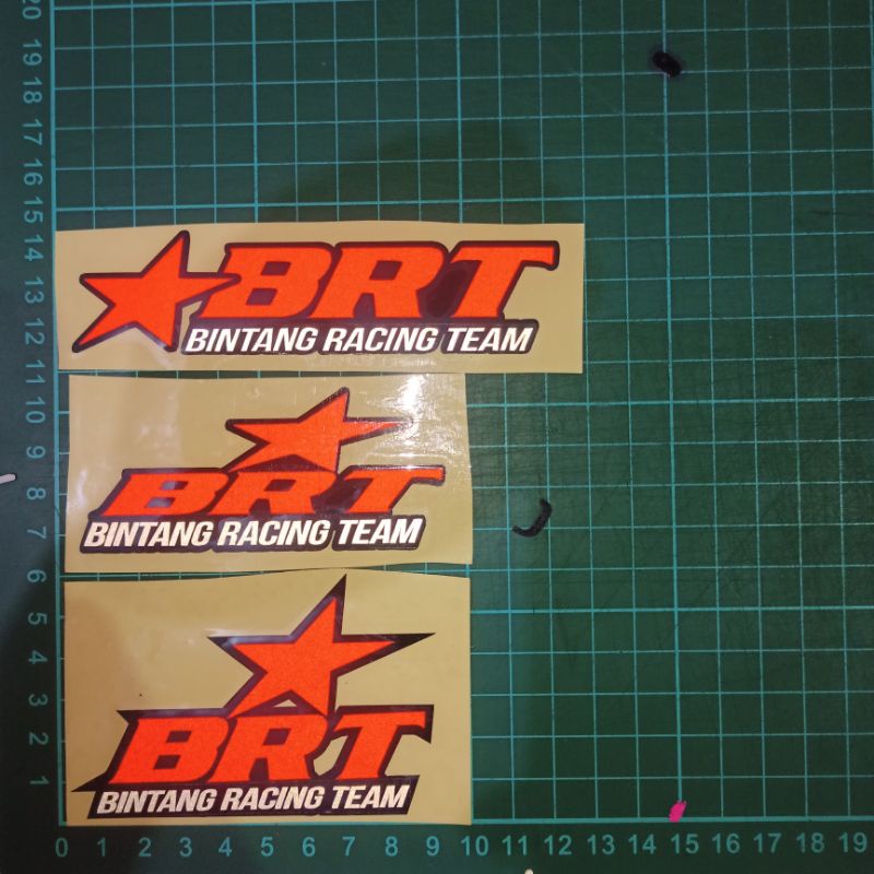 Stiker Cutting Brt Bintang Racing Team