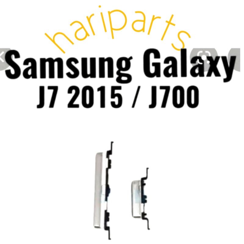 TOMBOL LUAR SAMSUNG J7 2015/J700 VOLUME SILVER
