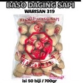 

BAKSO WARISAN 319 AB Isi 50 Pcs.Baso warisan