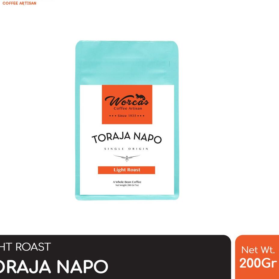 

SALE!!WORCAS Kopi Arabika Toraja 200 Gram - Light Roast|KD3