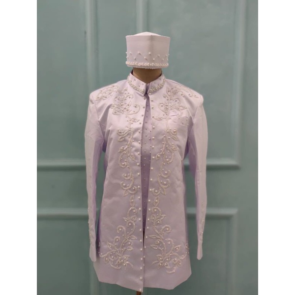 beskap pengantin pria/baju pengantin pria/beskap bapak hajat/jas pengantin pria