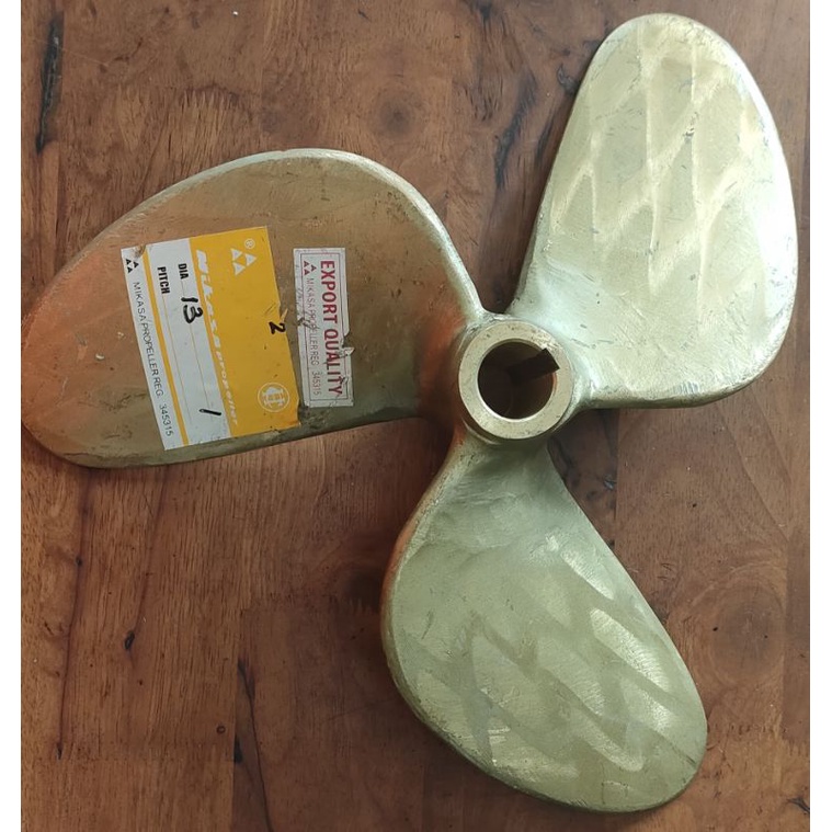 EXPOART QUALITY.baling baling perahu nelayan. Kuningan 13/sisik.