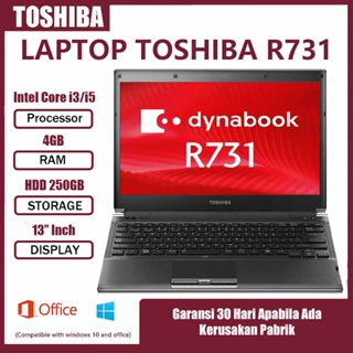LAPTOP TOSHIBA R731 CORE i5 2GEN RAM 4 GB HDD 250 GB MURAH SECOND